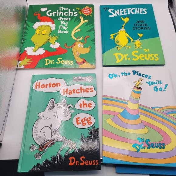 Dr. Seuss Other - Dr. Seuss Lot of Vintage Hardcover Books - Grinch Horton Sneetches Places